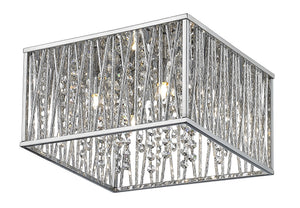 Terra 4 Light Flush Mount in Chrome Finish