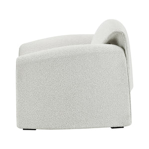 Hilda Fabric Accent Arm Chair, Boucle Beige