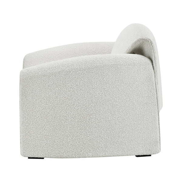 Hilda Fabric Accent Arm Chair, Boucle Beige
