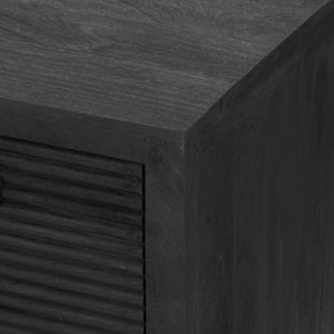 Lorne Media Console In Dark Reeded Totem