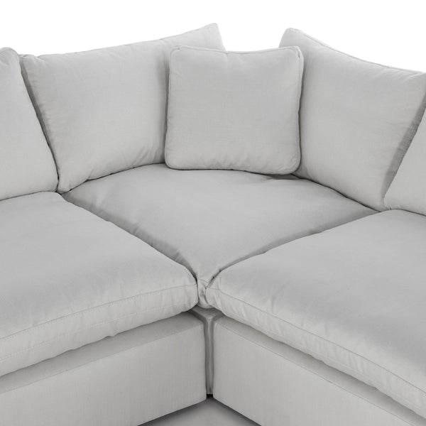 Stevie 5Pc Laf Sectional Sofa In Ivory