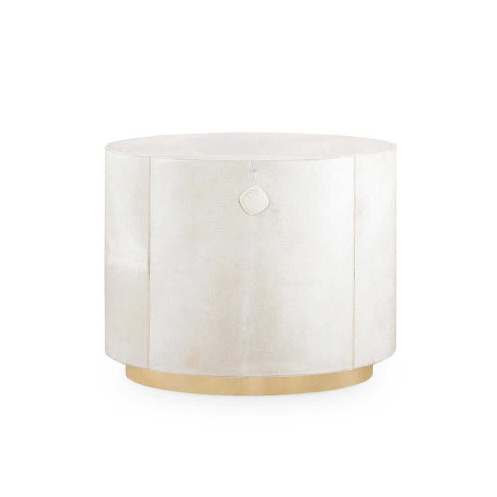 JULIUS 2-DRAWER SIDE TABLE, WHITE