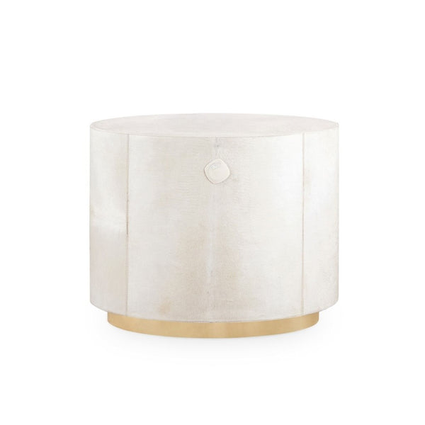 JULIUS 2-DRAWER SIDE TABLE, WHITE