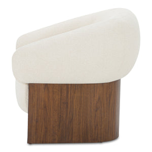 Moe's Otto Accent Chair in Flecked Cream