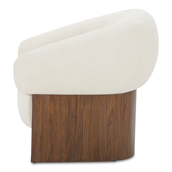 Moe's Otto Accent Chair in Flecked Cream