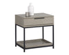 Rebel Nightstand - Black - Taupe