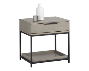Rebel Nightstand - Black - Taupe