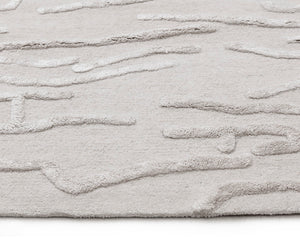 KENYA HAND-TUFTED RUG - BEIGE - 8' X 10'