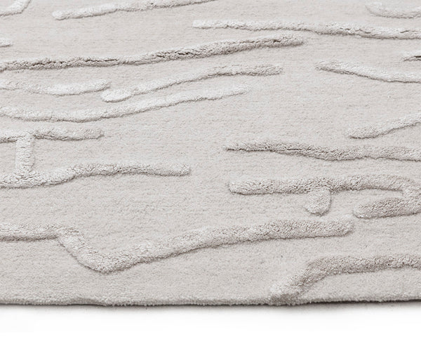 KENYA HAND-TUFTED RUG - BEIGE - 8' X 10'
