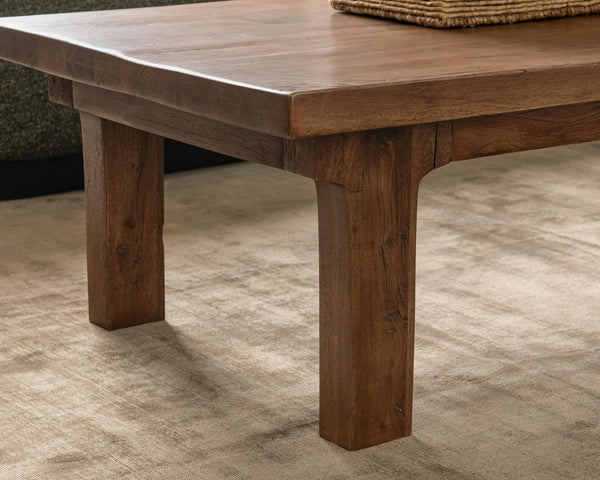 Carmel Reclaimed Wood Rectangle Coffee Table - Earthy Terra