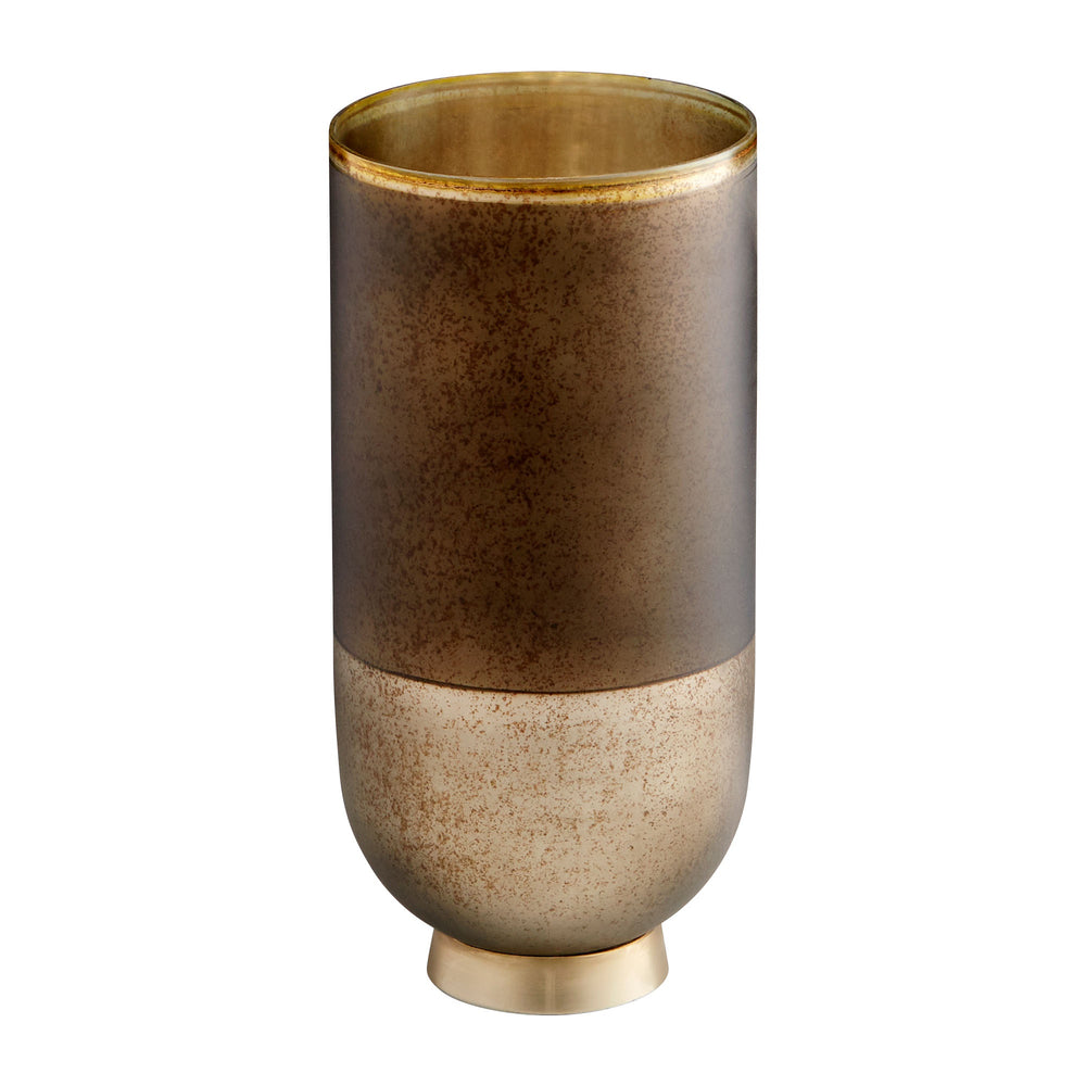 Small Pemberton Vase in Black Onyx and Champagne