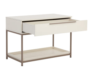 REBEL NIGHTSTAND - LARGE - CHAMPAGNE GOLD - CREAM