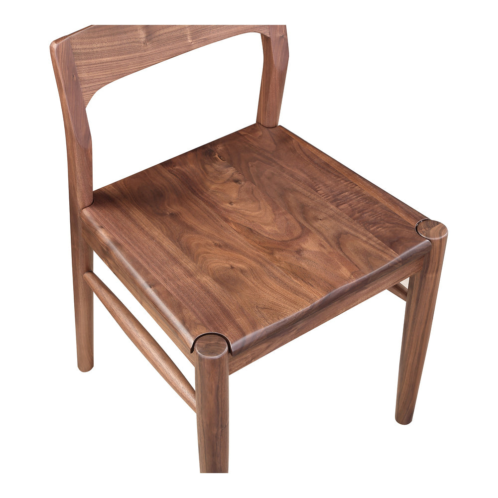 Moe's Owing Dining Chair Walnut Brown - Set of 2
