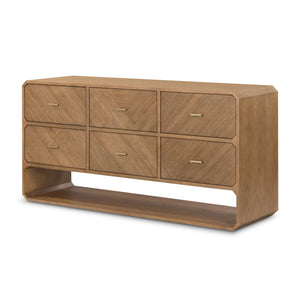 Caspian 6 Drawer Dresser In Nat Ash Veneer