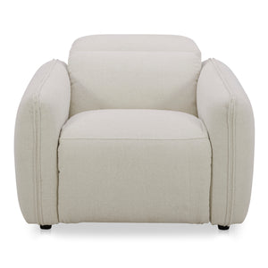 Moe's Eli Power Recliner Chair in Warm White