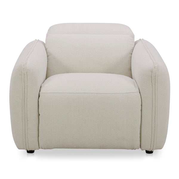 Moe's Eli Power Recliner Chair in Warm White