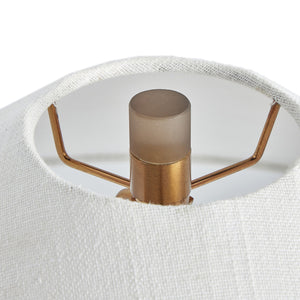 Patton Table Lamp In Smoked Blown Glass