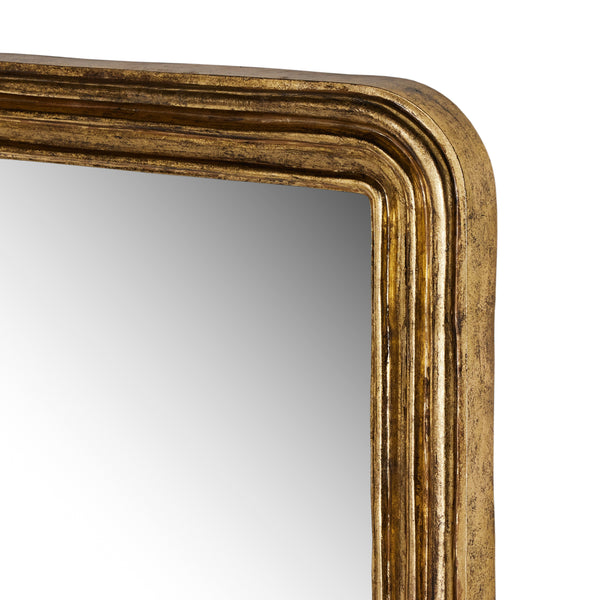 Vintage Louis Floor Mirror In Antiqued