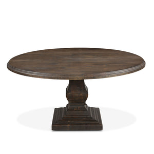 Nimes 60" Round Dining Table, Weathered Mango