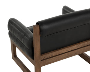FERGUSON LOUNGE CHAIR - VINTAGE BLACK NIGHT LEATHER
