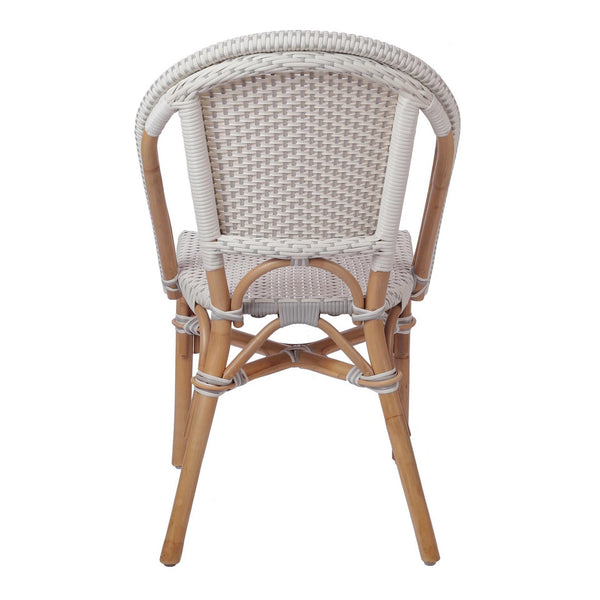 Avignon Paris Bistro Chair In White/ Gray