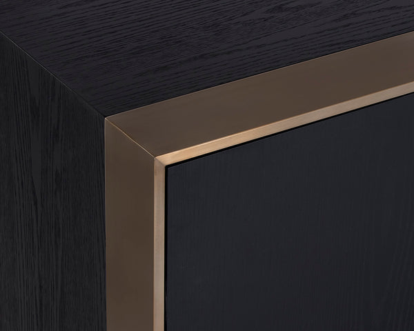 DALTON SIDEBOARD - ANTIQUE BRASS - BLACK
