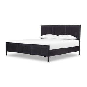 Sydney King Bed - Black Wash