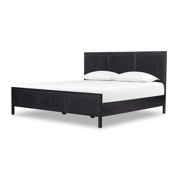Sydney King Bed - Black Wash