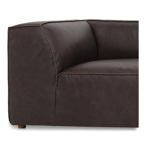 Moe's Form Modular Sectional in Espresso Brown Leather