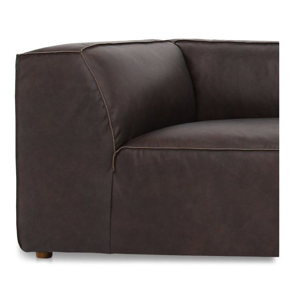 Moe's Form Modular Sectional in Espresso Brown Leather