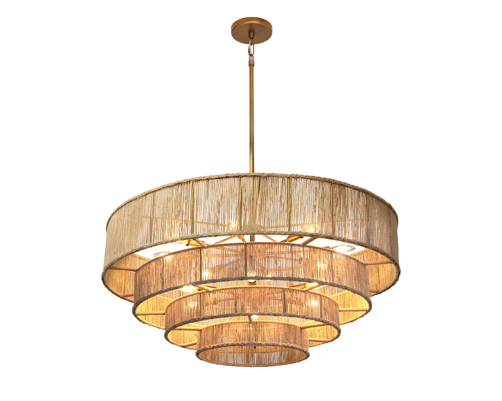 LUMINA CHANDELIER - NATURAL JUTE
