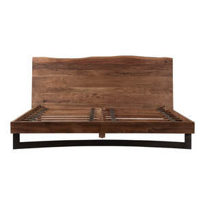 Moe's Bent King Size Bed in Acacia Wood