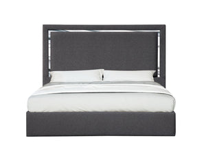 Monet King Bed in Charcoal