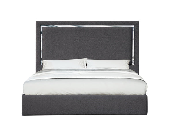 Monet King Bed in Charcoal