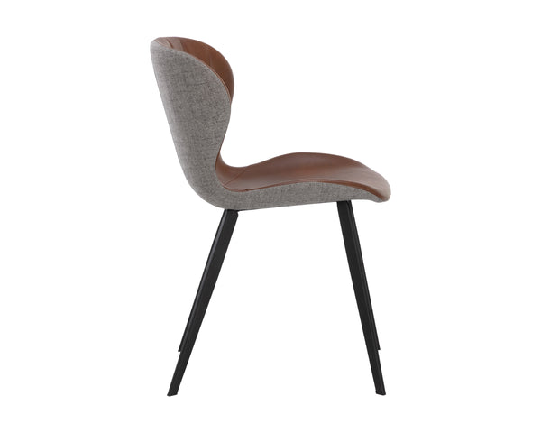 ARABELLA DINING CHAIR - BRAVO COGNAC / NOVEMBER GREY
