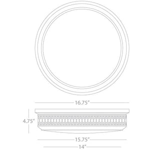 Williamsburg Tucker Flushmount