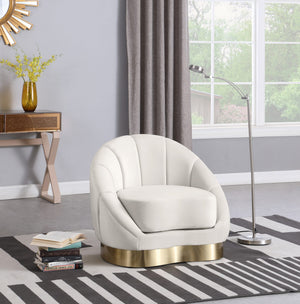 Jesse Chair In Cream Velvet