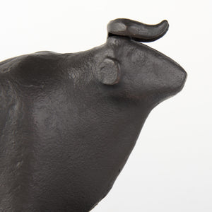 Taurus III (Set of 2) 9L x 4W Black Cast Aluminum Bull Bookends