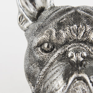 Bruno (Set of 2) 5L x 5W Silver American Bulldog Bookends