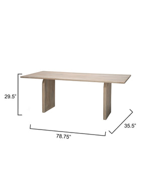 Arc Mango Wood Dining Table