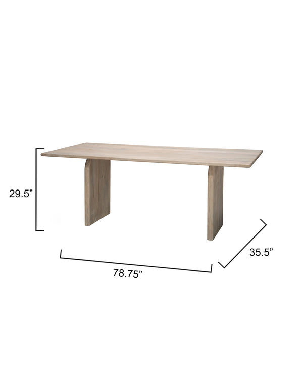 Arc Mango Wood Dining Table