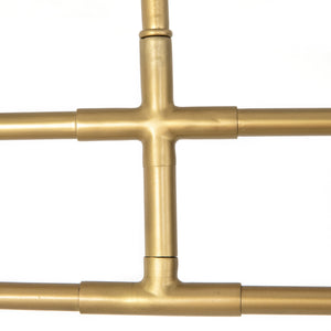 Astrid Chandelier In Dark Brown Leather