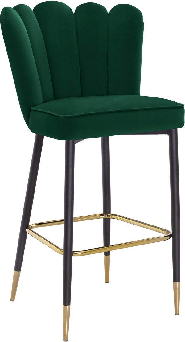 Anita Stool In Green Velvet