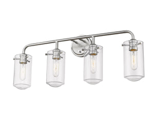 Delaney 4 Light Vanity in Brushed Nickel Finish