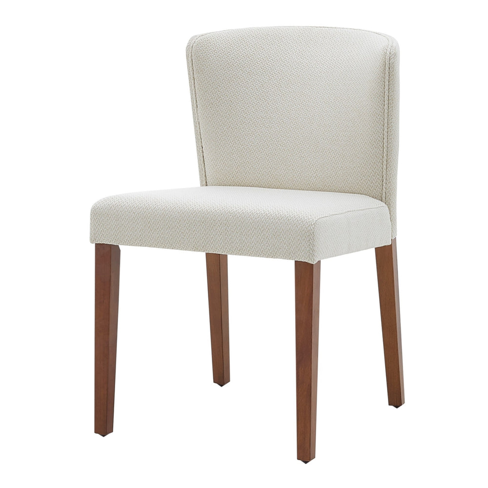 Albie Fabric Dining Side Chair In Cardiff Cream (Set of 2)