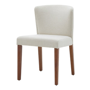 Albie Fabric Dining Side Chair In Cardiff Cream (Set of 2)