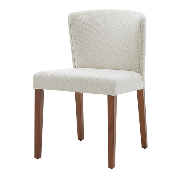 Albie Fabric Dining Side Chair In Cardiff Cream (Set of 2)