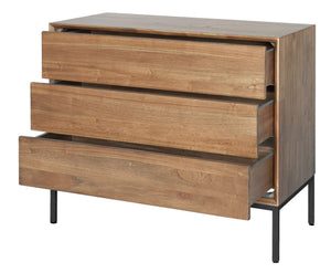 Hathaway Chest 3 Drawers In Newton Brown