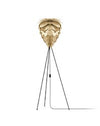 Conia Brass 63" Tripod Floor Lamp with Black Base