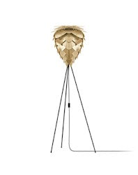 Conia Brass 63" Tripod Floor Lamp with Black Base